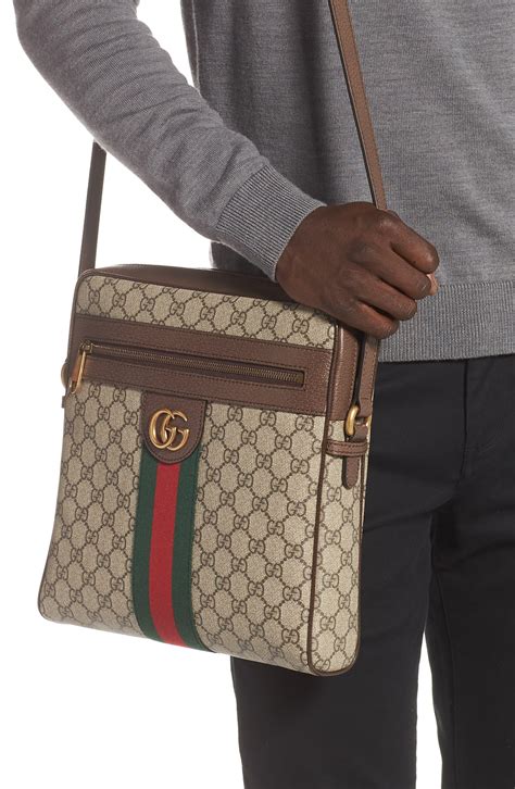 gucci supreme flat messenger bag|gucci ophidia gg messenger bag.